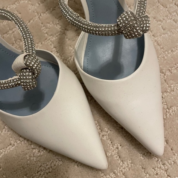 Schutz Pearl Napa white rhinestone mules - Picture 7 of 10